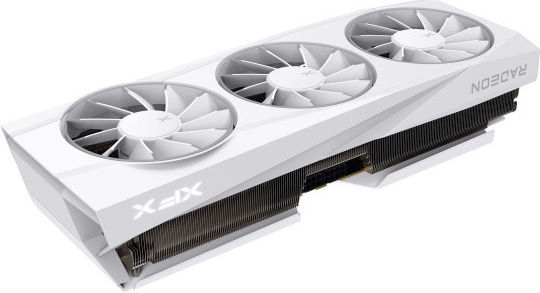 XFX Radeon RX 9070 XT 16GB GDDR6 Quicksilver White Graphics Card view 3