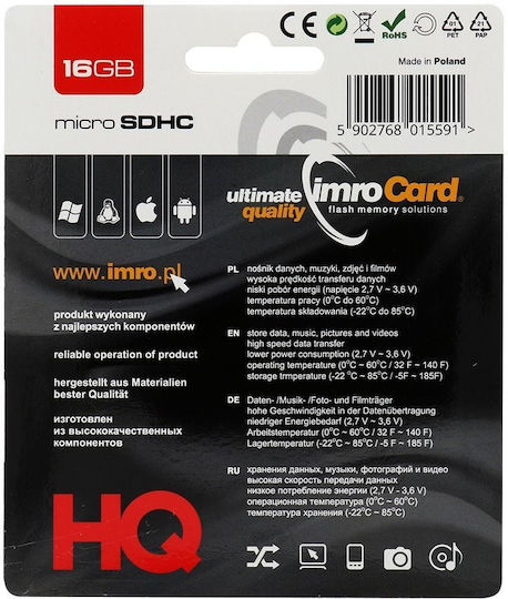 IMRO microSDHC 16GB UHS-I with Adapter view 5