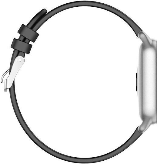 G.Rossi SG004 Smartwatch with Heart Rate Monitor (Silver/Black) view 5
