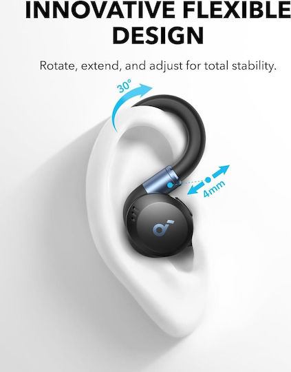 Soundcore by Anker Sport X20 In-ear Bluetooth Handsfree Earphones with Sweat Resistance and Charging Case Black view 3