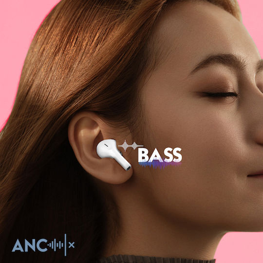 Forcell Master PRO In-ear Bluetooth Handsfree Earphones with Sweat Resistance and Charging Case White view 2