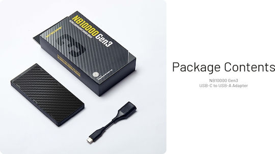 NiteCore NB10000 Power Bank 10000mAh with 2 USB-C Ports Black vista 7