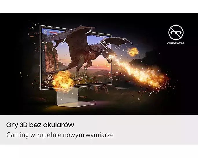 Samsung Odyssey 3D G90XF IPS HDR Gaming Monitor 27" 4K 3840x2160 165Hz with Response Time 1ms GTG view 9