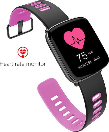 Kingwear GV68 Smartwatch with Heart Rate Monitor (Pink) view 9