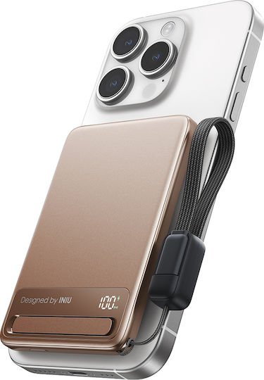 Iniu Power Bank 5000mAh 20W with USB-C Port Desert Titanium view 4