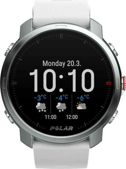 Polar Grit X Waterproof Smartwatch with Heart Rate Monitor (White) vista 5