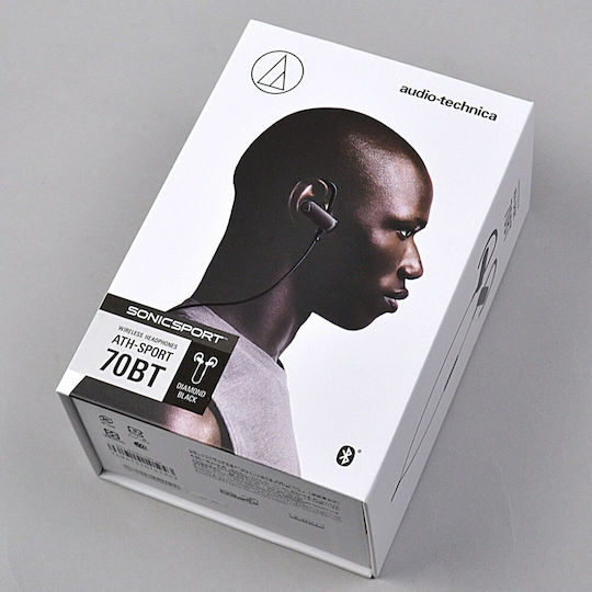 Audio Technica ATH-SPORT70BT In-ear Bluetooth Handsfree Earphones with Sweat Resistance Black view 7