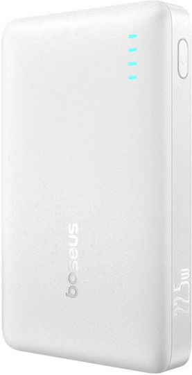 Baseus EnerFill FP21 Power Bank 10000mAh 22.5W with 2 USB-A Ports and USB-C Port White view 4
