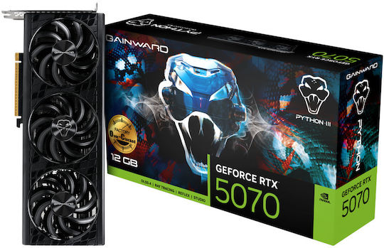 Gainward GeForce RTX 5070 12GB GDDR7 Python III OC Graphics Card view 1