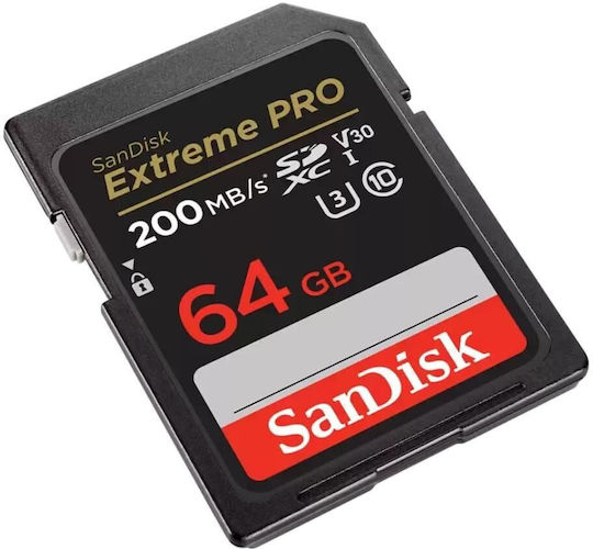 Sandisk Extreme Pro SecureDigital SDXC 64GB Class 10 U3 V30 UHS-I view 4