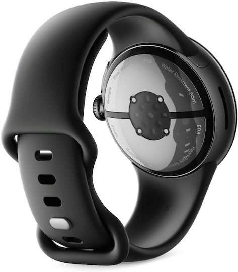 Google Pixel Watch 2 LTE Aluminium with eSIM and Heart Rate Monitor (Matte Black / Obsidian Active Band) vue 4