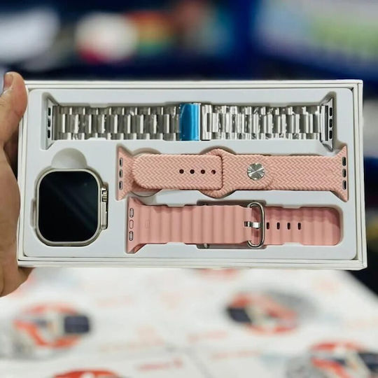 Z87 Ultra 2 49mm Smartwatch with Heart Rate Monitor (Pink) view 2
