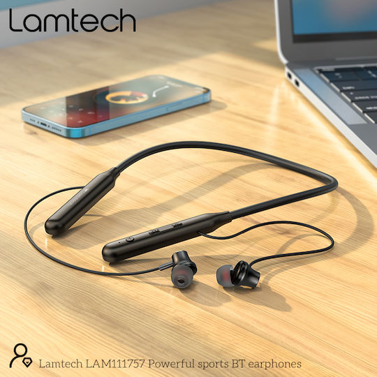 Lamtech LAM111757 In-ear Bluetooth Handsfree Earphones with Sweat Resistance Black vue 7