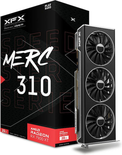 XFX Radeon RX 7900 XT 20GB GDDR6 Speedster Merc 310 Black Edition Graphics Card