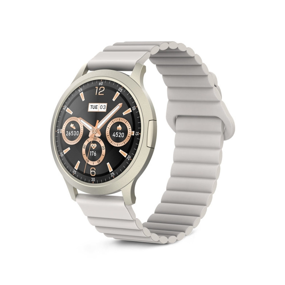 Ksix Core 3 Aluminium Smartwatch With Heart Rate Sensor (Champagne)