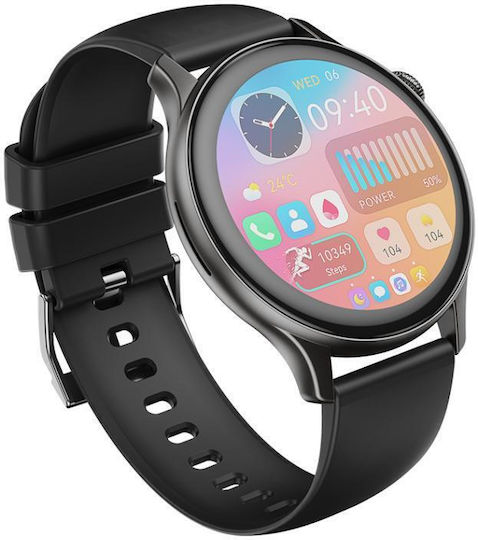 XO J6 Smartwatch with Heart Rate Monitor (Black) view 2