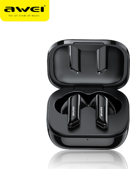 Awei T36 Earbud Bluetooth Handsfree Earphones with Sweat Resistance and Charging Case Black view 2