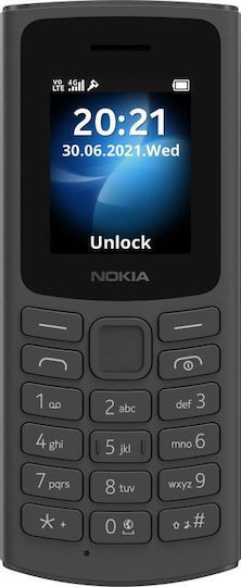 Nokia 105 4G Dual SIM Mobile with Buttons (English Menu) Black view 3