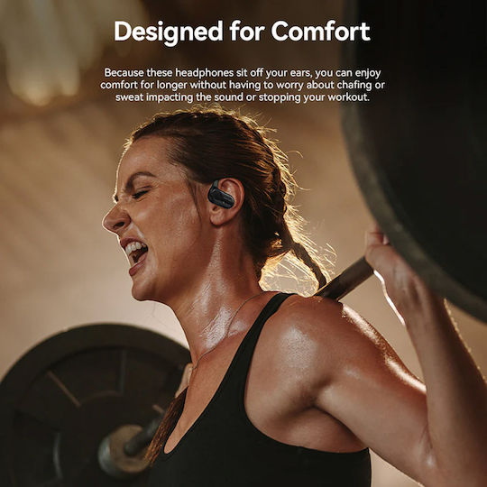 Vention OpenBeat O11 Open Ear Bluetooth Handsfree Earphones with Sweat Resistance and Charging Case Beige vista 9