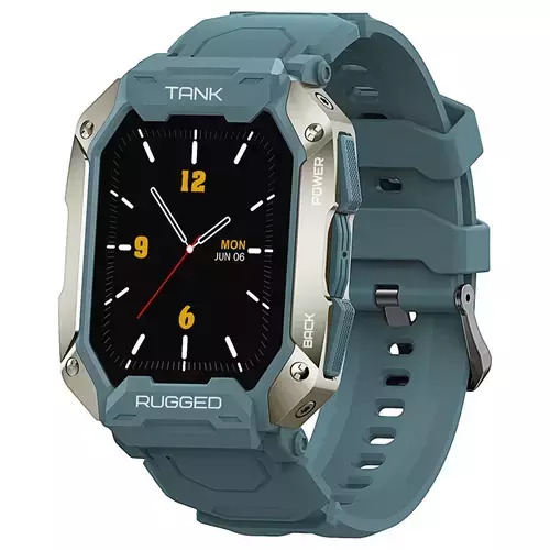 Kospet Tank M1 Pro 43mm Waterproof Smartwatch with Heart Rate Monitor (Blue) vue 4