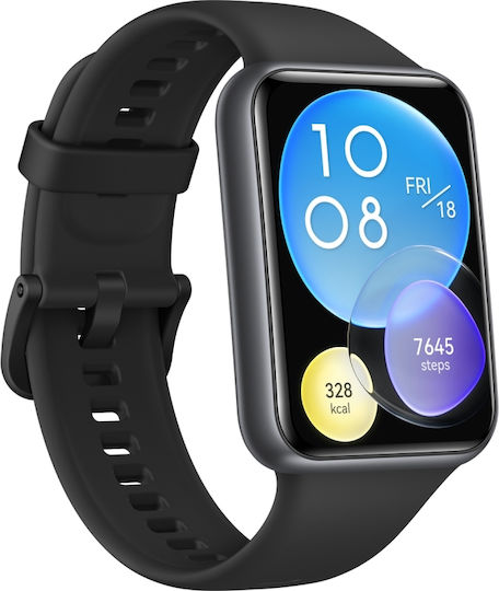 Huawei Watch Fit 2 Active Waterproof with Heart Rate Monitor (Midnight Black) view 3