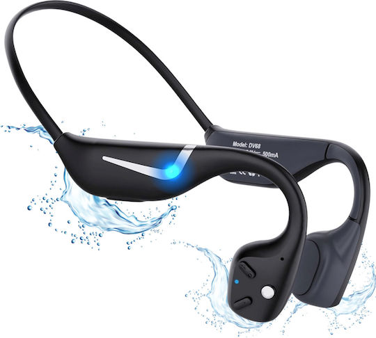 Wireless Bluetooth Audio Earbuds Sport Visionhub Bone Conduction Waterproof RGB Light Microphone Ultra Lightweight 34g 500mAh Battery 15 Hours Suitable For Sports