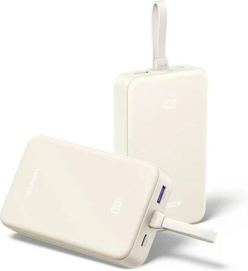 Ugreen PB521 USB-C Power Bank 20000mAh 30W with USB-A Port Power Delivery White vue 4
