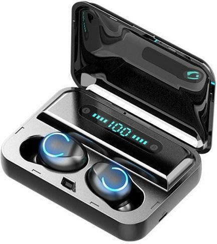 TWS-43 In-ear Bluetooth Handsfree Earphones with Charging Case Black view 1