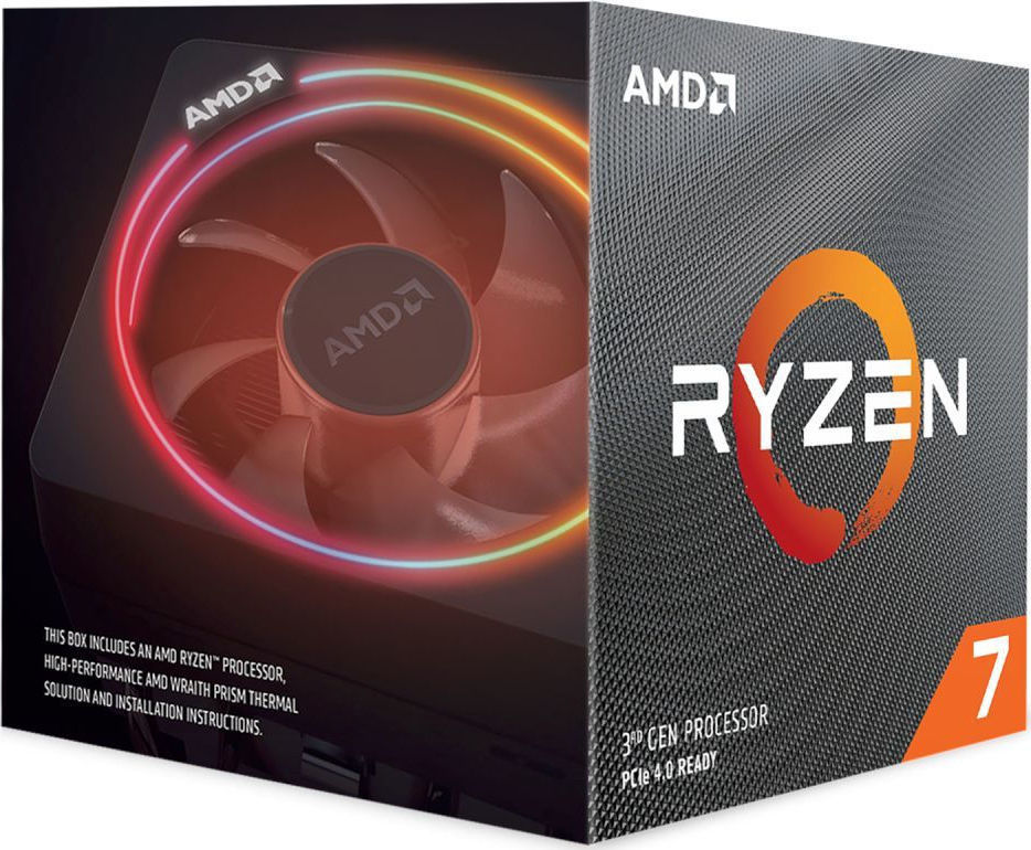 AMD Ryzen 7 3800X 3.9GHz Processor 8 Core for Socket AM4 in Box with Heatsink view 2