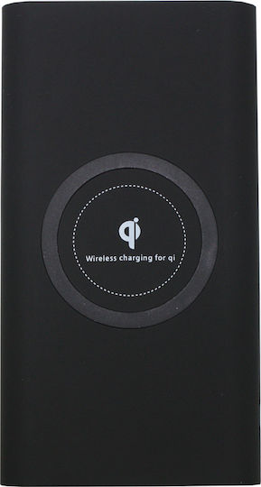 Qi Wireless Power Bank 8000mAh with USB-A Port Black view 1