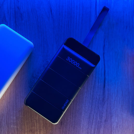 Dudao K8+s Power Bank 30000mAh with 3 USB-A Ports Black vista 9