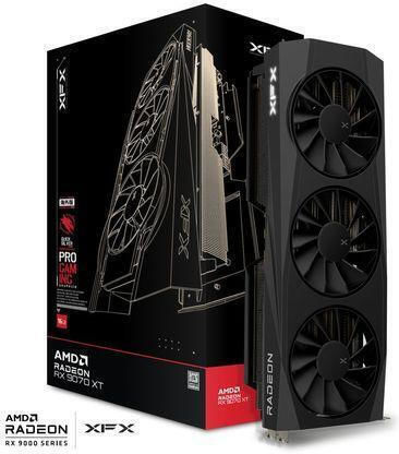 XFX Radeon RX 9070 XT 16GB GDDR6 Quicksilver Gaming Edition Graphics Card vue 6