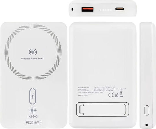 Ikrea WD9330 Power Bank 10000mAh 22.5W White view 3