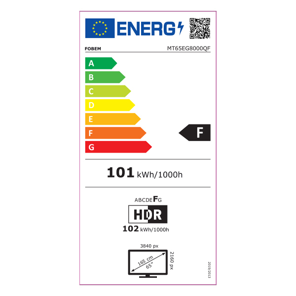 Fobem Smart Television 65" 4K UHD QLED Fobem HDR (2022) vue 2