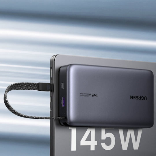 Ugreen PB551 Power Bank 20000mAh 145W with USB-A Port and USB-C Port Power Delivery Gray view 8