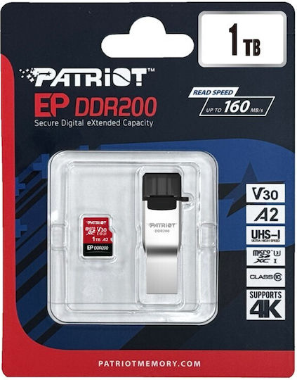 Patriot SDXC 1.0TB Class 10 U3 V30 A2 UHS-I view 4