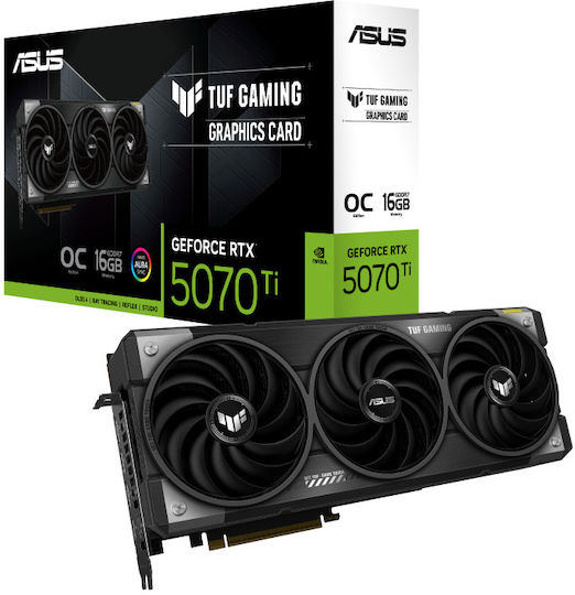 Asus GeForce RTX 5070 Ti 16GB GDDR7 TUF Gaming OC Graphics Card vue 2
