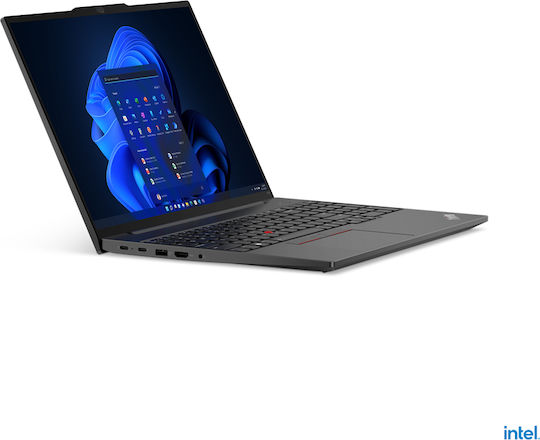 Lenovo ThinkPad E16 Gen 1 (Intel) 16" IPS FHD+ (i3-1315U/8GB/512GB SSD/W11 Pro) Graphite Black (US Keyboard) vue 3