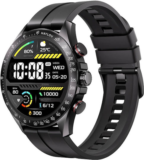 Haylou Solar Pro Smartwatch with Heart Rate Monitor (Black)