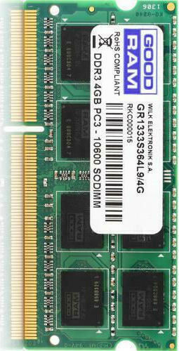 GoodRAM DDR3 with Module 1x4GB and Speed 1600 for Laptop GR1600S364L11S/4G vue 6