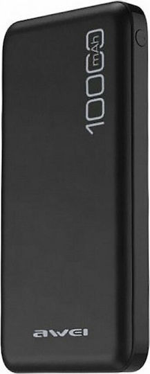 Awei P28K Power Bank 10000mAh with 2 USB-A Ports Black