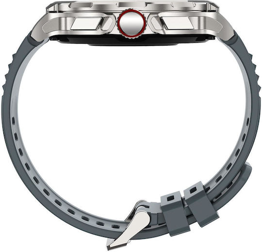 Aoke V69 Smartwatch with Heart Rate Monitor (Silver) vue 2