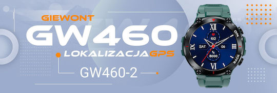 Giewont GW460 Smartwatch with Heart Rate Monitor (Sea Green) view 4