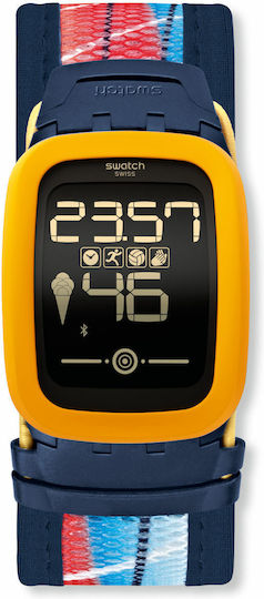 Swatch Digital Watch with Rubber Strap view 4