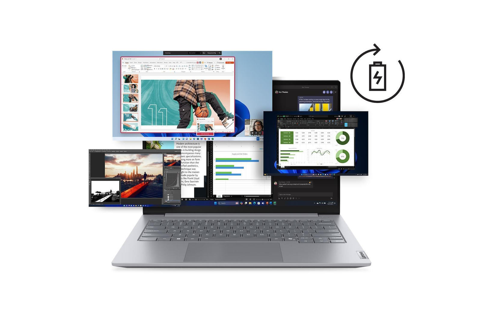 Lenovo ThinkBook 14 G8 IAL 14" IPS FHD+ (Ultra 5-225U/16GB/512GB SSD/No OS) Arctic Grey (UK Keyboard) view 5