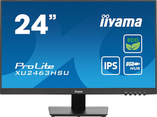 Iiyama ProLite XU2463HSU-B1 IPS-ADS Monitor 24" FHD 1920x1080 with Response Time 3ms GTG