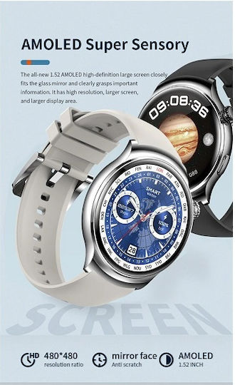 Z93 Pro Smartwatch with Heart Rate Monitor (White) view 2