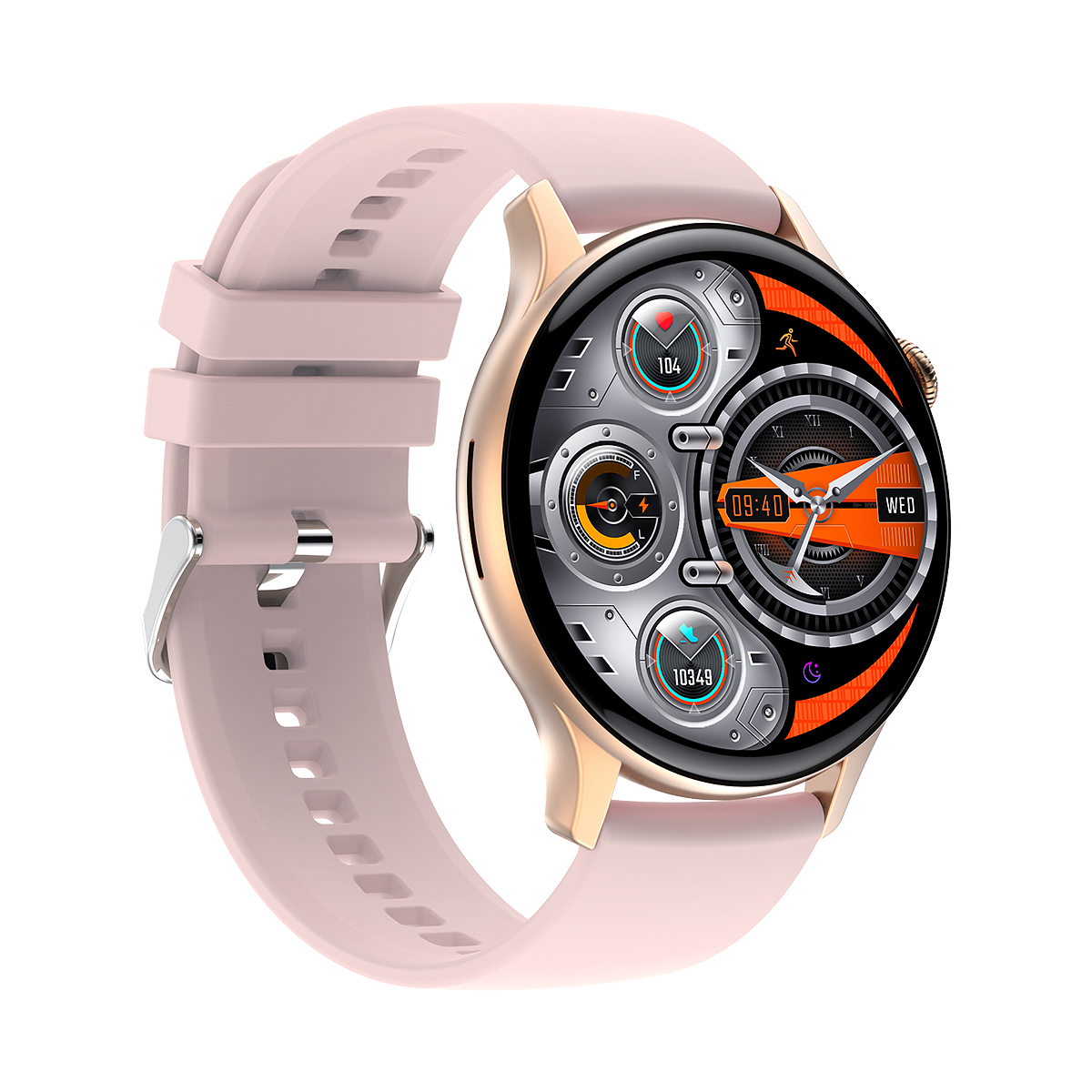 Aluminium Smartwatch with Heart Rate Monitor (Gold) view 2