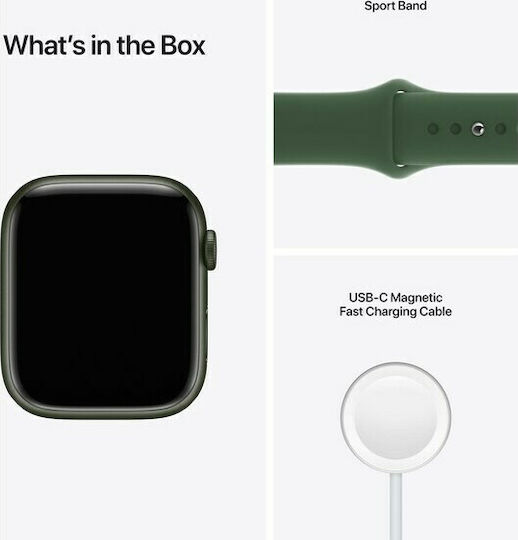 Apple Watch Series 7 Aluminium 45mm Waterproof with Heart Rate Monitor (Green) view 7