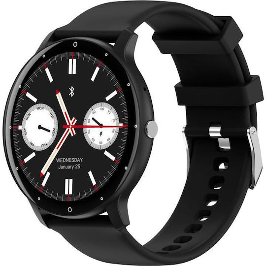 Devia Wt1 Smartwatch with Heart Rate Monitor (Black) view 1